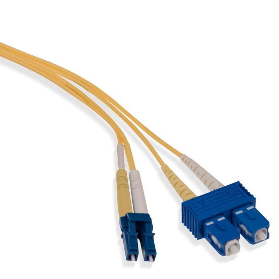 پچ کورد فیبر نوری برندرکس SC-LC داپلکس سینگل مود یا brand-rex SC-LC Duplex single mode patch cord-HOPSC008xxxLC203	